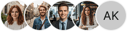 Multiple investor profile avatars on Rowan Kapithal trading review block